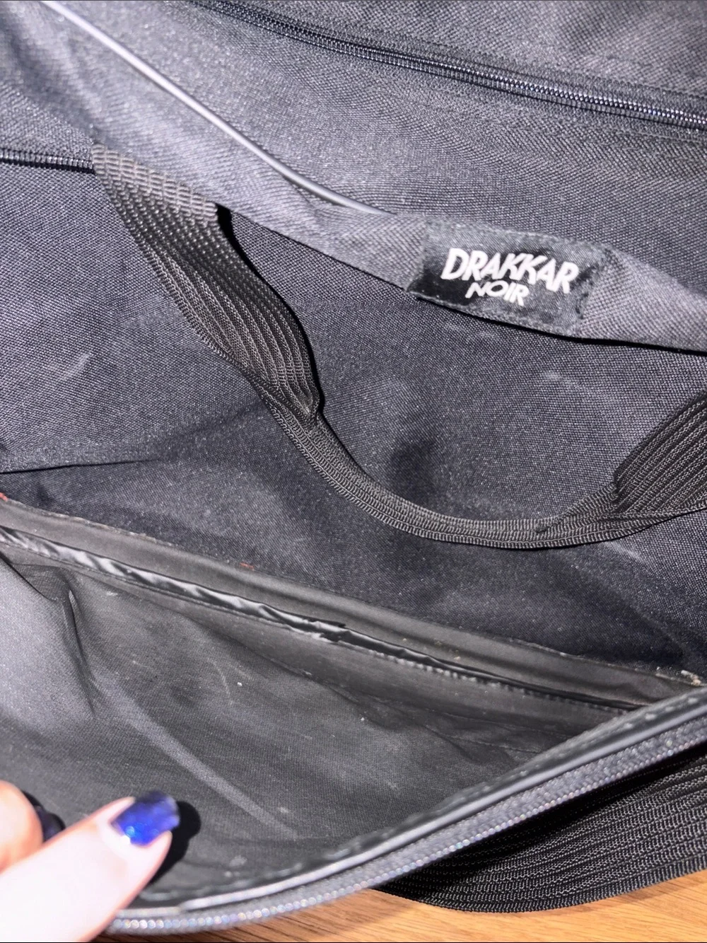 Vintage 90s DRAKKAR noir duffle bag